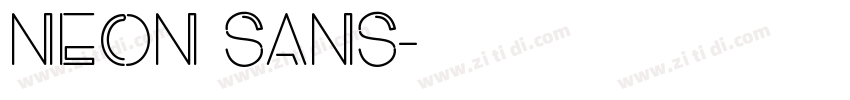 NEON SANS字体转换
